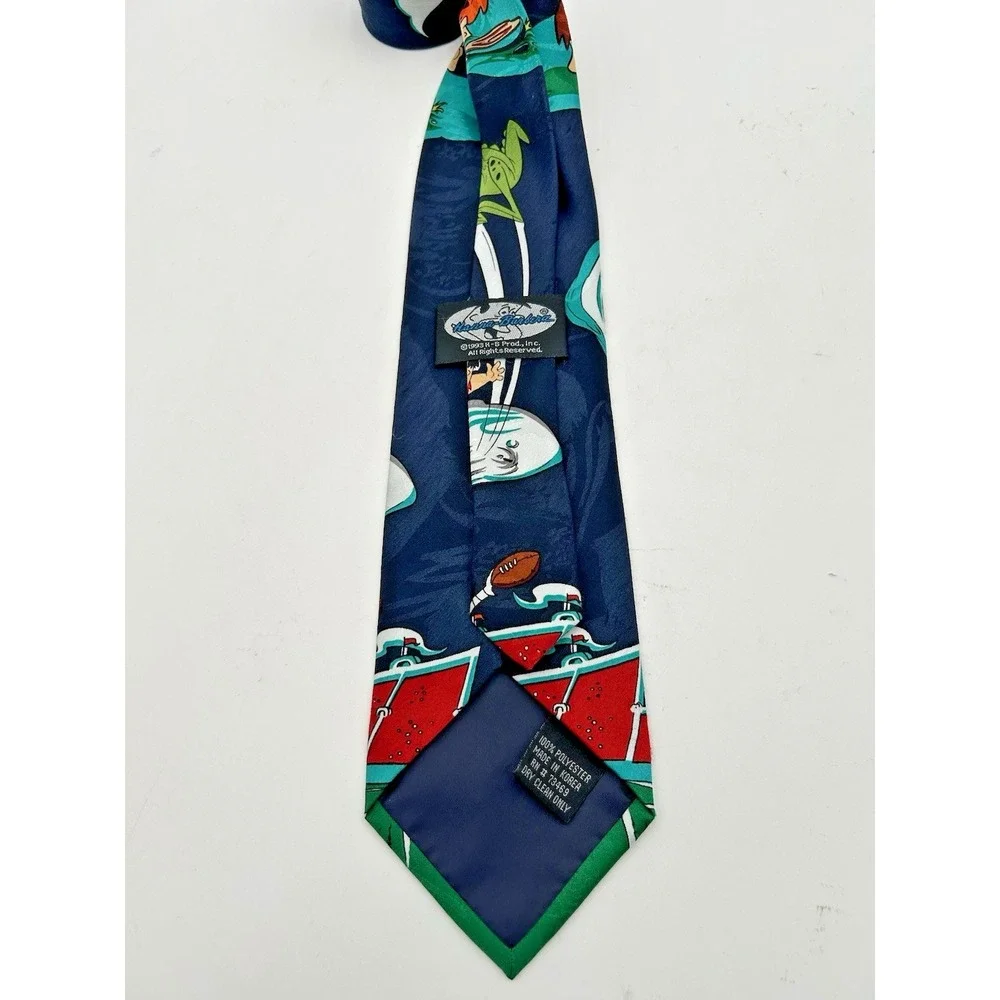 Vintage‎ Flintstones Hannah Barbera Men's Tie 1993 Sports Barney Fred 73469